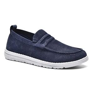 Itazero Men's Casual Loafers‎ Canvas Slip On Casual Walking Shoes Navy Size 12